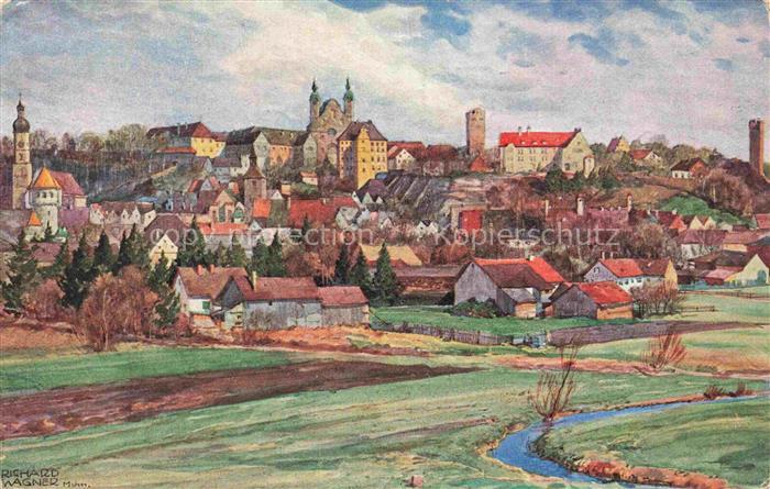 Landsberg Lech Bayern Panorama