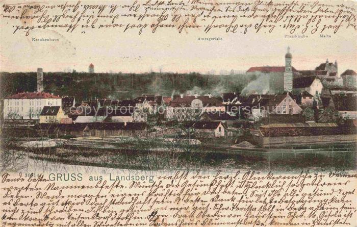 Landsberg Lech Bayern Krankenhaus Amtsgericht Kirche Malta