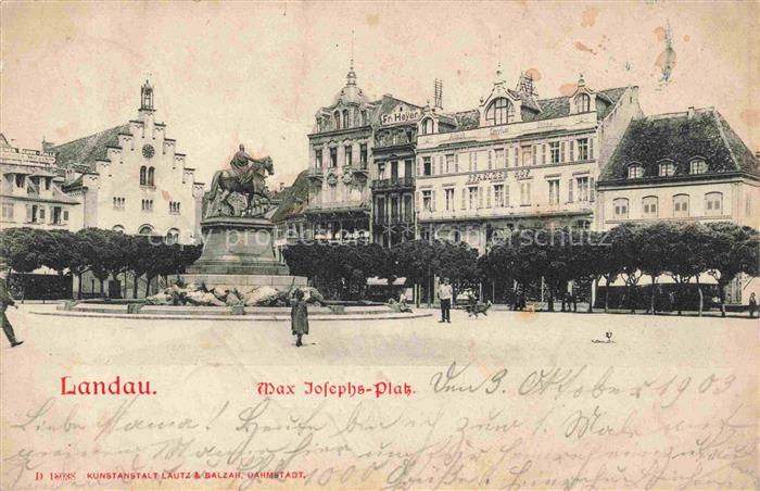 LANDAU  PFALZ Max Josephs Platz