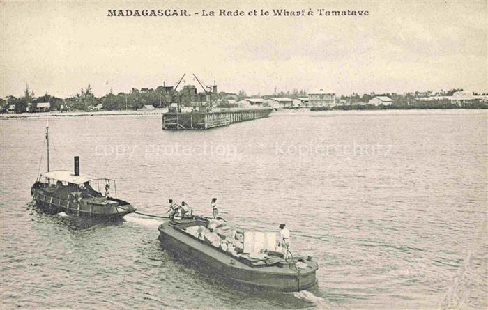 Madagascar Madagaskar La Rade et le Wharf a Tamatave