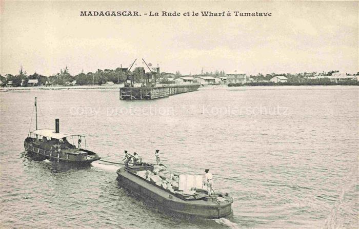 Madagascar Madagaskar La Rade et le Wharf a Tamatave