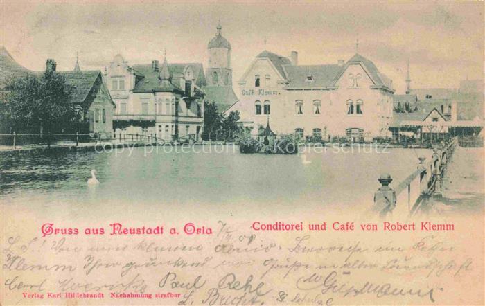 Neustadt Orla Thueringen Conditorei Cafe Klemm