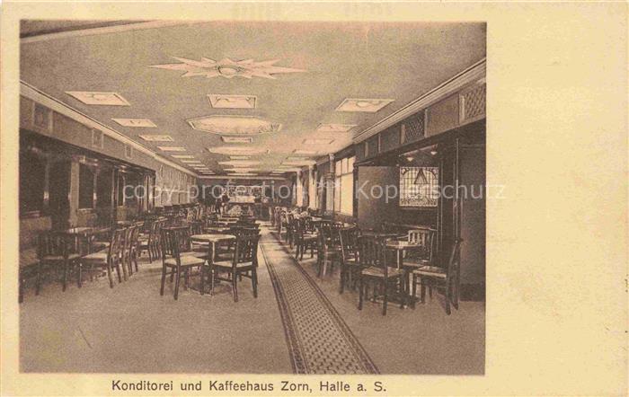 HALLE  SAALE Konditorei Kaffeehaus Zorn