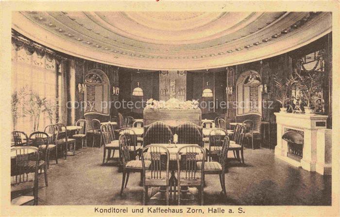 HALLE  SAALE Konditorei Kaffeehaus Zorn