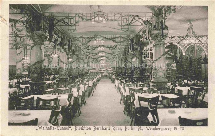 BERLIN  CITY Restaurant Walhalla Tunnel Feldpost