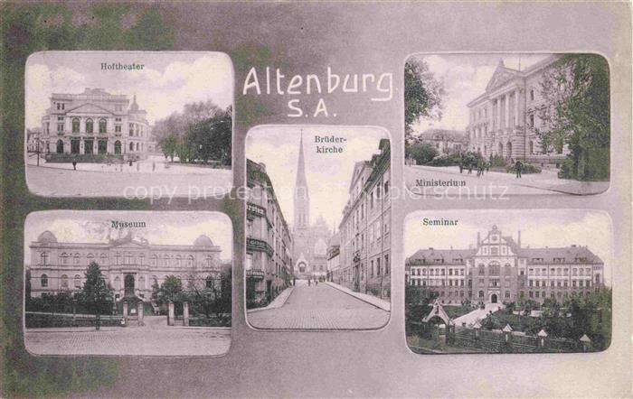 ALTENBURG  (S.A.) Thueringen Hoftheater Museeum Bruederkirche Ministerium Semina