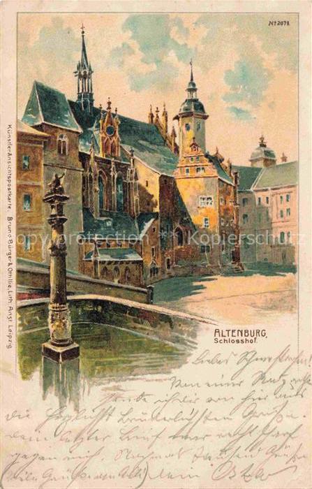 ALTENBURG  (S.A.) Thueringen Schlosshof