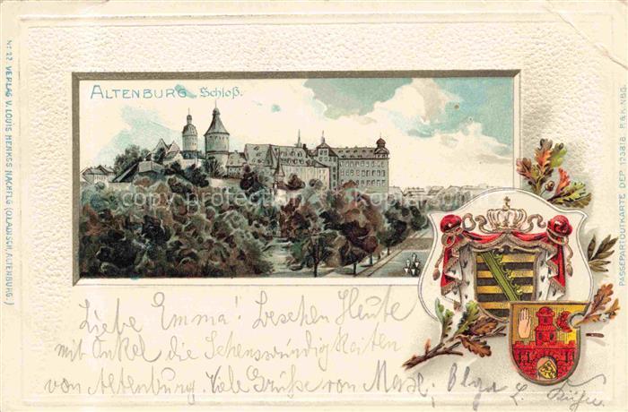 ALTENBURG  (S.A.) Thueringen Altenburger Schloss