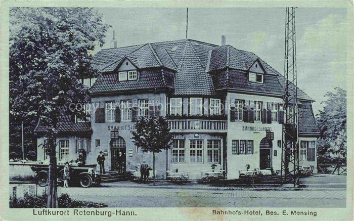 Rotenburg Wuemme Hannover Bahnhofs Hotel Feldpost