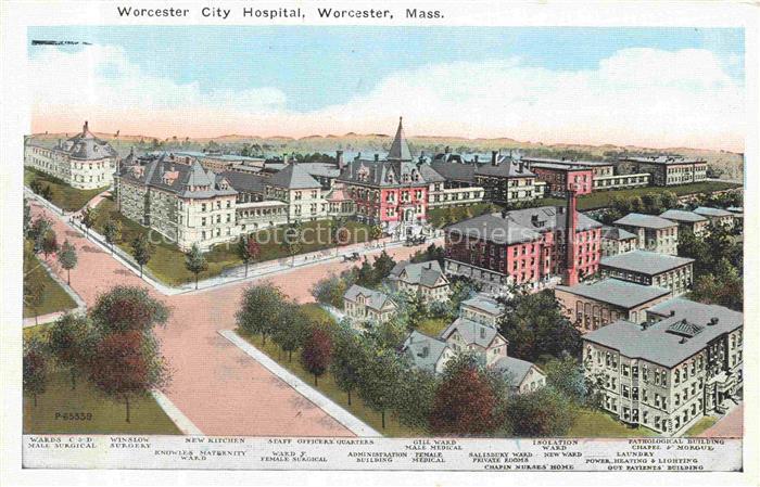 Worcester Massachusetts USA City Hospital
