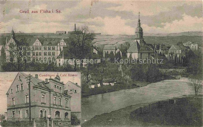 Floeha Panorama Kirche Conditorei Cafe Roemer