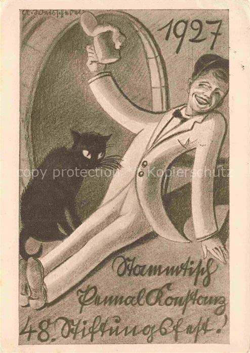 KONSTANZ Bodensee BW Stammtisch Pennal Konstanz 48stes Stiftungsfest Plakat