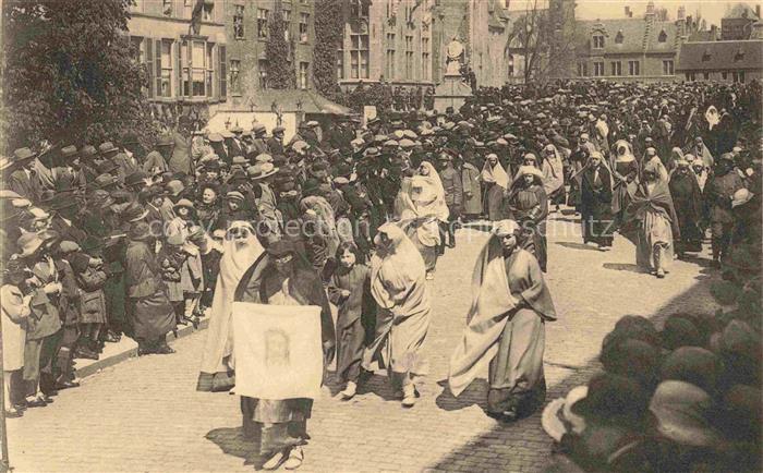 Bruges  BRUGGE Belgie Procession du St Sang Veronique et la Ste Face