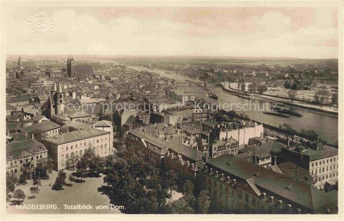 MAGDEBURG  CITY Totalansicht vom Dom