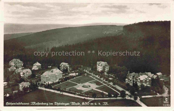 Masserberg Hildburghausen Thueringen Fliegeraufnahme