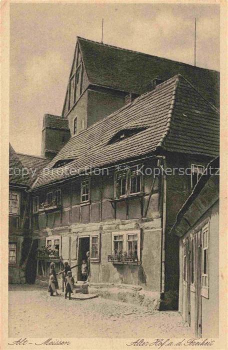 Alt Meissen Elbe Alter Hof an der Freiheit