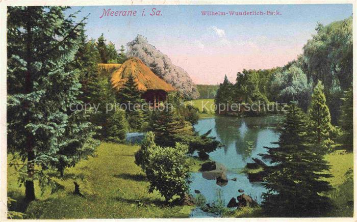 Meerane Sachsen Wilhelm Wunderlich Park