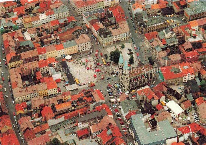 Meiningen Thueringen Innenstadt mit Stadtkirche