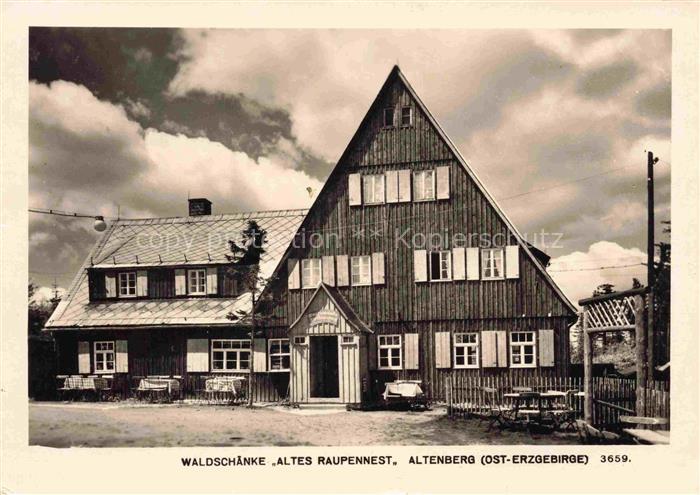 Altenberg  Erzgebirge Sachsen Waldschaenke Altes Raupennest