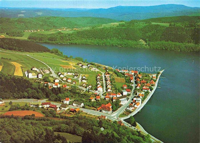 Herzhausen Edersee Fliegeraufnahme