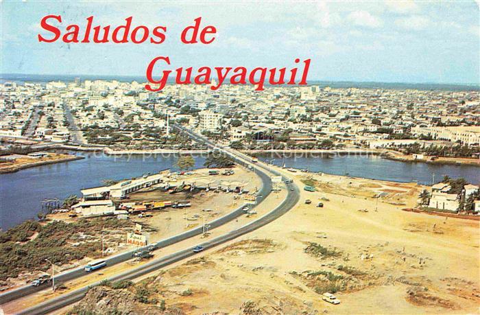Guayaquil Ecuador Vista panoramica del Puente 5 de Junio sobre el Estero Salado