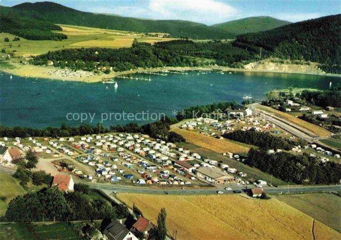 Scheid Halbinsel Waldeck-Frankenberg Hessen Fliegeraufnahme