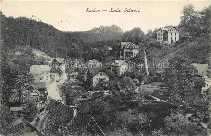 Rathen Saechsische Schweiz Panorama