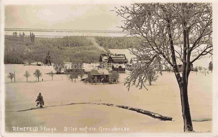Rehefeld-Zaunhaus Altenberg Blick zur Grenzbaude