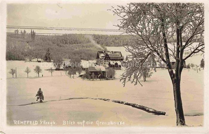 Rehefeld-Zaunhaus Altenberg Blick auf die Grenzbaude