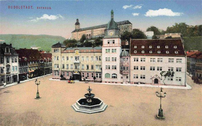 Rudolstadt Thueringen Rathaus Markt