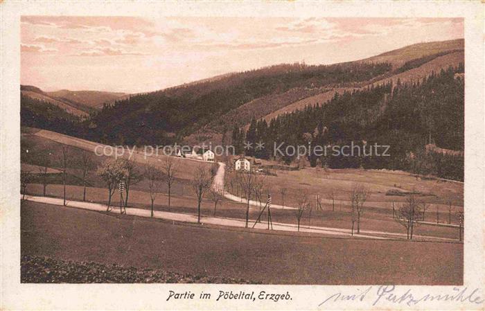 Poebeltal Poebelthal Schmiedeberg Osterzgebirge Panorama