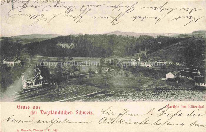 Elsterthal Elstertal Plauen Vogtland Sachsen Panorama