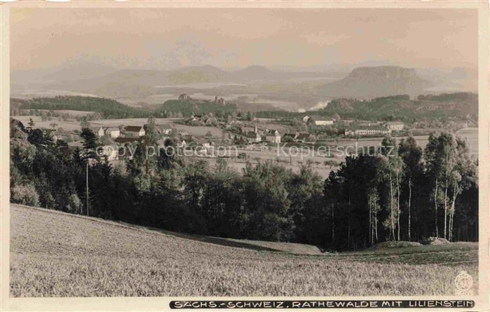 Rathewalde Hohnstein Sachsen mit Lilienstein