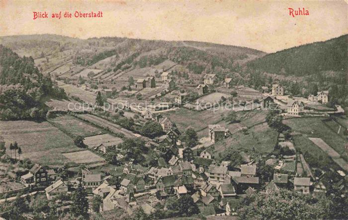 Ruhla Blick auf die Oberstadt