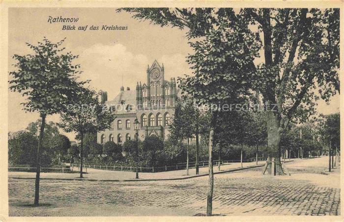 Rathenow Havelland Brandenburg Blick auf das Kreishaus