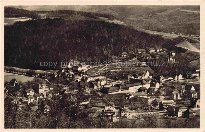 Oberschlema Erzgebirge Sachsen Blick vom Radiumsteig