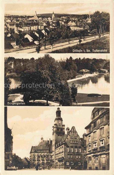 Doebeln Sachsen Panorama Buergergarten