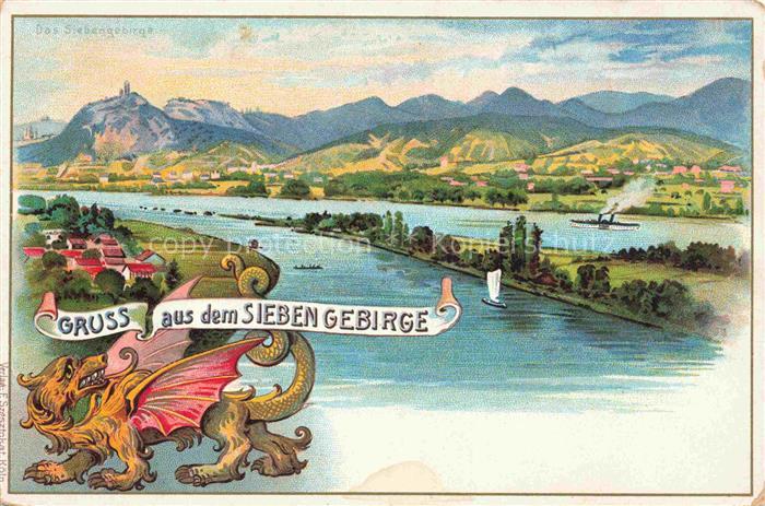 Siebengebirge Koenigswinter NRW Panorama