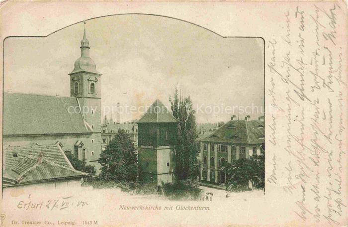 ERFURT CITY Neuwerkskirche mit Glockenturm