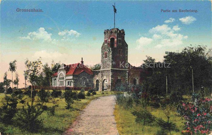 Grossenhain Sachsen Partie am Kupferberg Feldpost