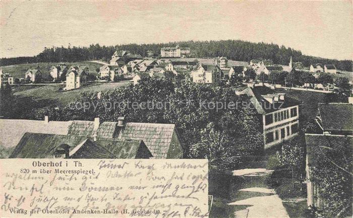 Oberhof  Thueringen Panorama