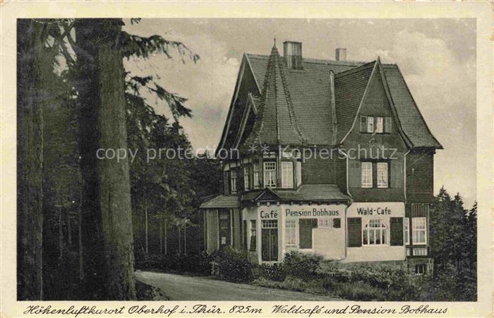 Oberhof Thueringen Waldcafe und Pension Bobhaus