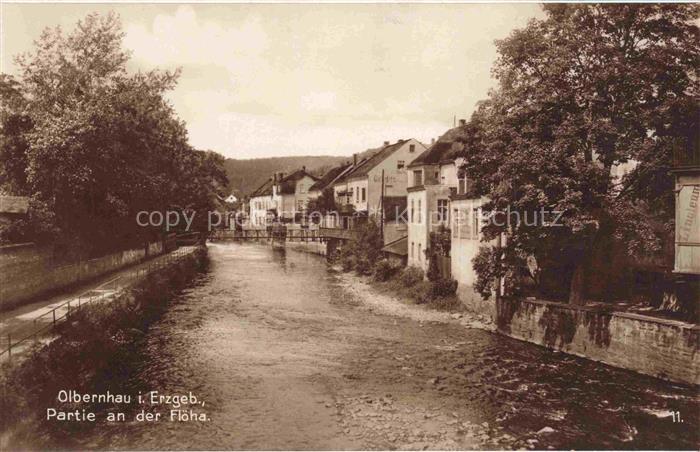 Olbernhau Erzgebirge Partie an der Floeha