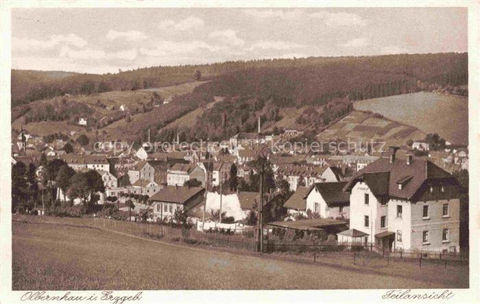 Olbernhau Erzgebirge Teilansicht