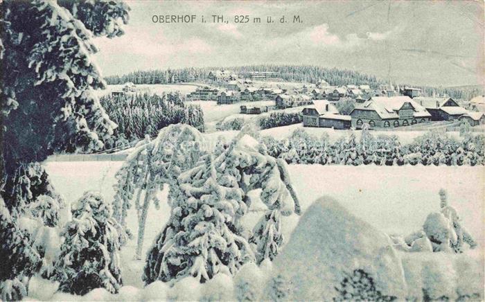 Oberhof  Thueringen Winterpanorama