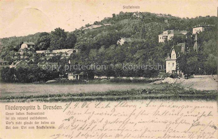 Niederpoyritz DRESDEN Panorama mit Staffelstein