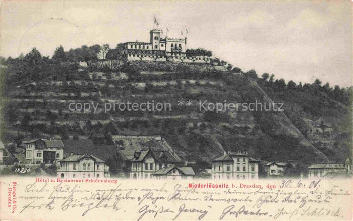 Niederloessnitz Radebeul Sachsen Hotel und Restaurant Friedensburg