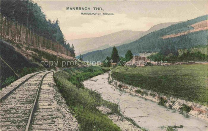Manebach Panorama Bahngleis