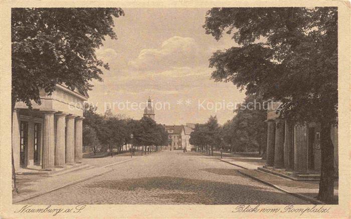 Naumburg  Saale Blick vom Roonplatz