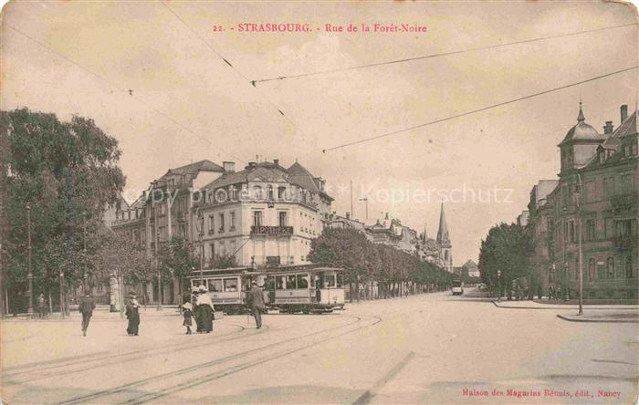 Strassenbahn Tramway-- Strassbourg Rue de la Foret Noire